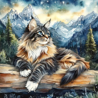 Diamond Painting Wildkatze